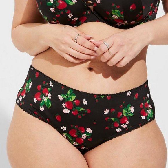 torrid, Intimates & Sleepwear, Bogo Free Nwt Torrid Panty Microfiber  Floral Strawberry Cage Back Hipster